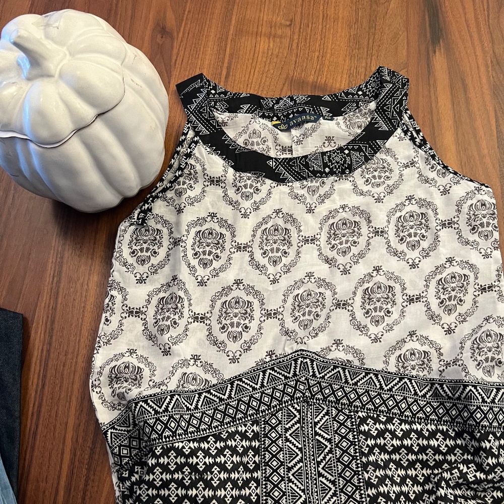 Halter top kurta set.